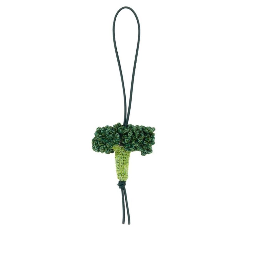 Jw Anderson Men Green Crochet Broccoli Charm